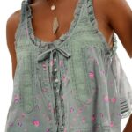 2025 Boho Dream_ The Y2K Lace Tie Front Crop Top for Vacations 18