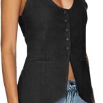 Chic Summer Linen Vest_ Scoop Neck Fitted Style for Work or Casual 12