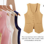 Chic Summer Linen Vest_ Scoop Neck Fitted Style for Work or Casual 19