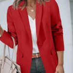Elevate Your Office Look Stylish Casual Open Front Blazers for Work and Beyond 04