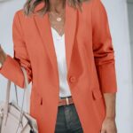 Elevate Your Office Look Stylish Casual Open Front Blazers for Work and Beyond 07