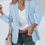 Elevate Your Office Look Stylish Casual Open Front Blazers for Work and Beyond 10