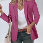 Elevate Your Office Look Stylish Casual Open Front Blazers for Work and Beyond 13