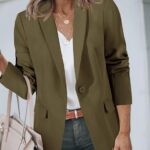 Elevate Your Office Look Stylish Casual Open Front Blazers for Work and Beyond 23