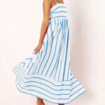 Embrace Effortless Charm in a Flowy Striped Spaghetti Strap Maxi_17