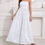 Embrace Effortless Charm in a Flowy Striped Spaghetti Strap Maxi_21