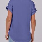 Embrace Effortless Summer Style with 2025’s Trending Flowy Henley Tops 31