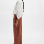 Stay Cool Comfy_ Women Linen Cotton Lounge Pants Palazzo Wide Leg 04
