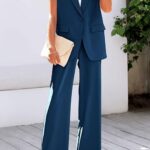 Stylish Sleeveless Suit Vest and Wide Leg Pants The Ultimate Business Casual Blazer 04