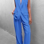 Stylish Sleeveless Suit Vest and Wide Leg Pants The Ultimate Business Casual Blazer 11