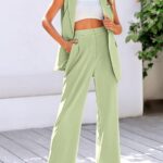 Stylish Sleeveless Suit Vest and Wide Leg Pants The Ultimate Business Casual Blazer 12