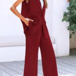Stylish Sleeveless Suit Vest and Wide Leg Pants The Ultimate Business Casual Blazer 13