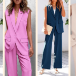 Stylish Sleeveless Suit Vest and Wide Leg Pants The Ultimate Business Casual Blazer Set for Modern Professionals