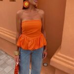 Y2K Dream Top_ The Strapless Peplum Tube with Bubble Ruffle Hem 07