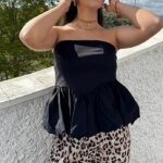 Y2K Dream Top_ The Strapless Peplum Tube with Bubble Ruffle Hem 15